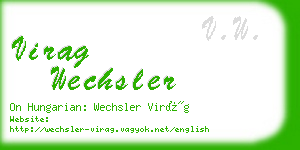 virag wechsler business card